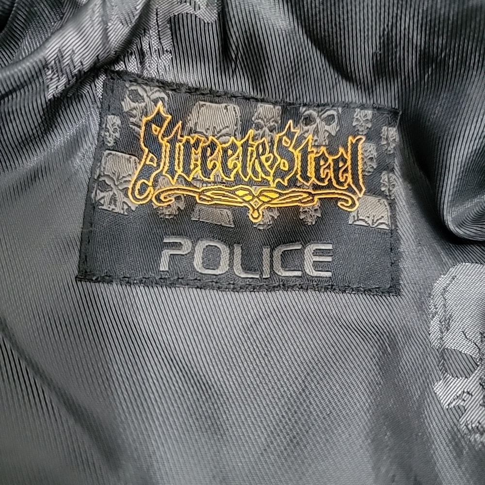 Street & Steel POLICE Motorcycle Jacket 40 & pants Chaps M Excellent condition - Picture 6 of 16